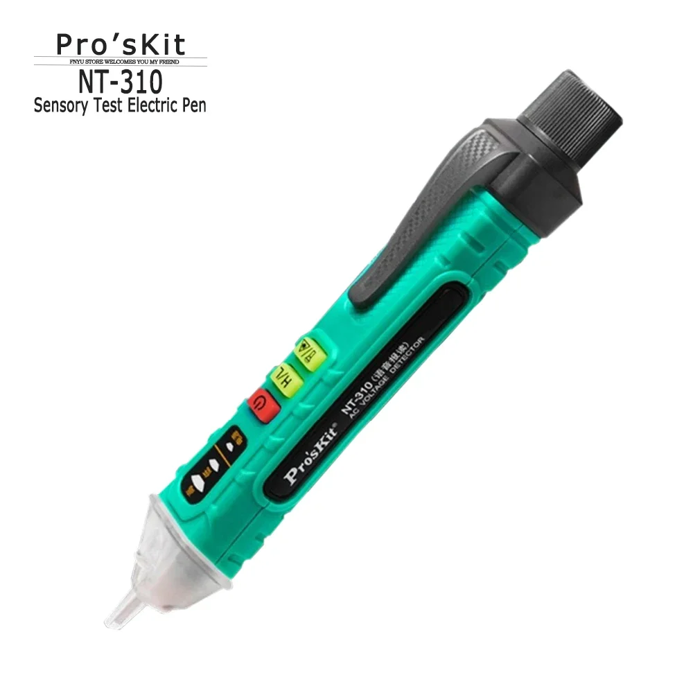 Pro'sKit-Bolígrafo de prueba sin contacto, medidor de voltaje de NT-310, sonda de inducción CAT de 1000V, Detector de voltaje de voz multifunción