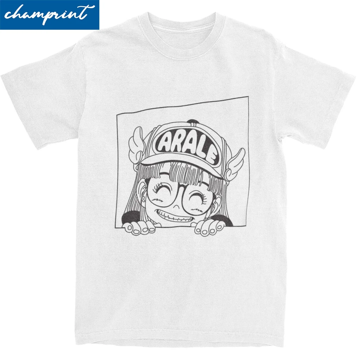 Funny Arale Is Love T-Shirt For Men Women 100%Cotton Short Sleeve Dr Slump Anime O-neck Summer TopsTops