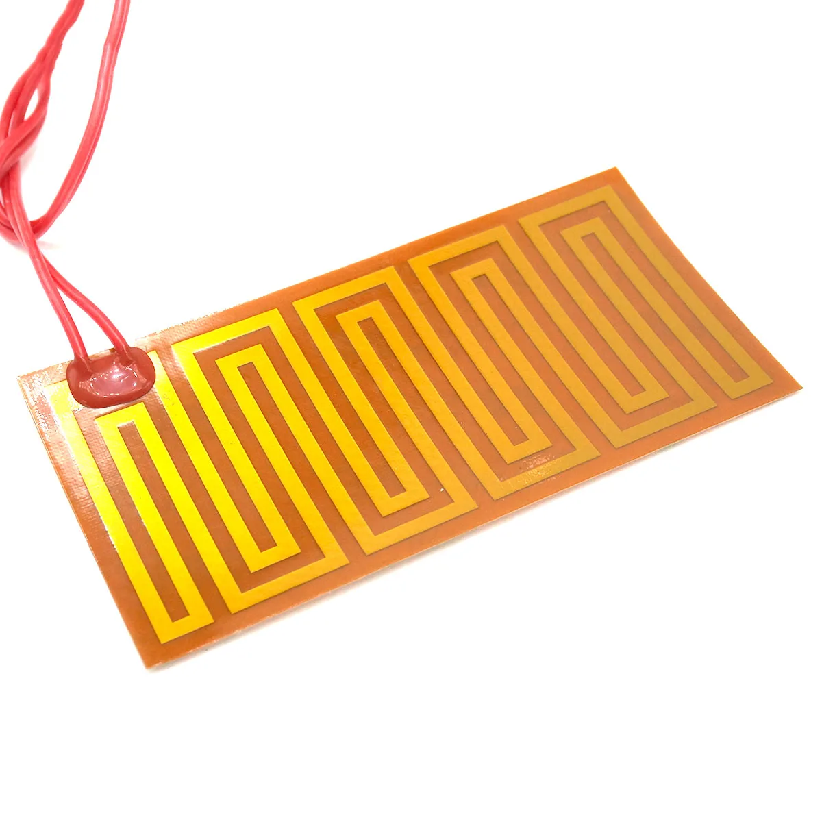 Any Sizes Custom 12V/24V DC  Flexiable Eeletric Polyimide Film Heater Heating Element for Electrical Wires Oil Tank 3D Print