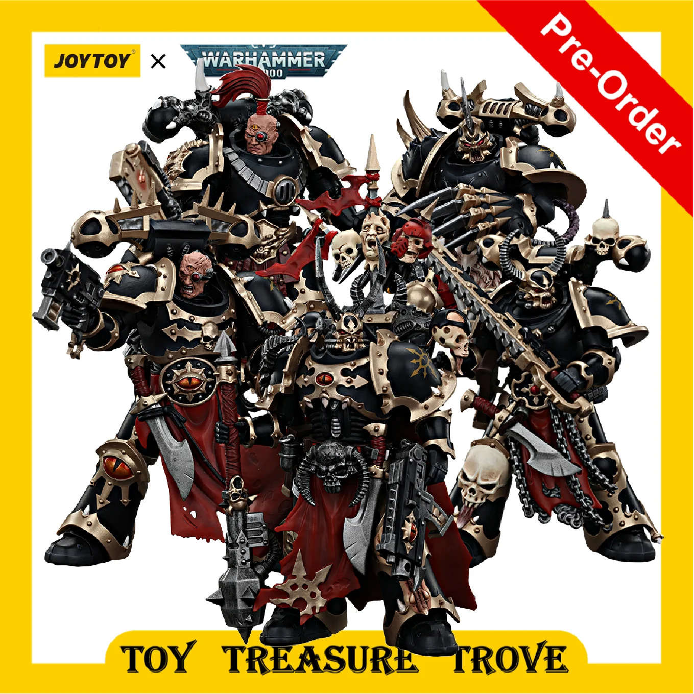 [PRE ORDER] JOYTOY Warhammer 40k 1/18 Action Figure Chaos Space Marines Black Legion Chosen Series Toy