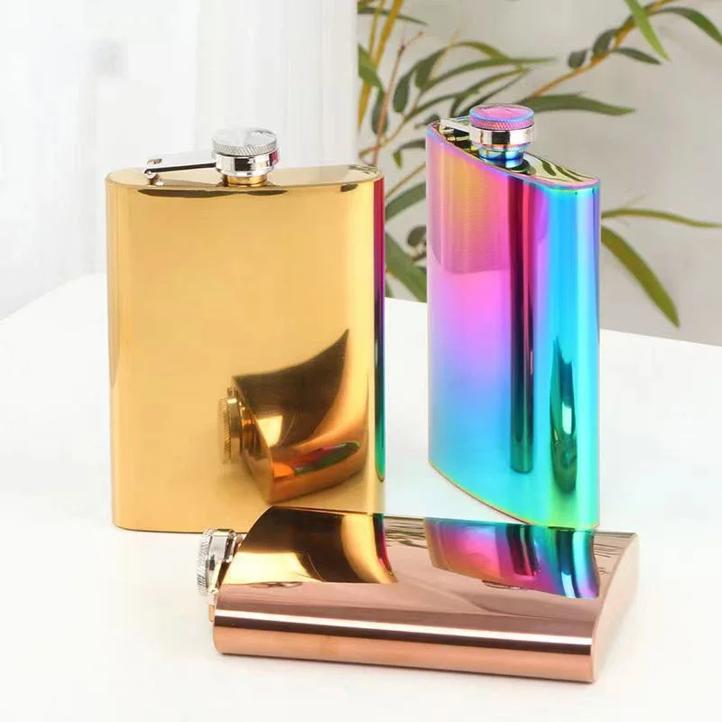 

8oz Portable Hip Flask Stainless Steel Hip Liquor Whiskey Bottle Flask With Funnel Travel Tour Drinkware Wine Pot Flagon New