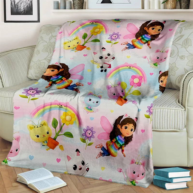 

‌29 Style New Gabbys Dollhouse Cartoon Girl Gift Blanket,Soft Throw Blanket for Home Bedroom Bed Sofa Travel Picnic Cover Kids
