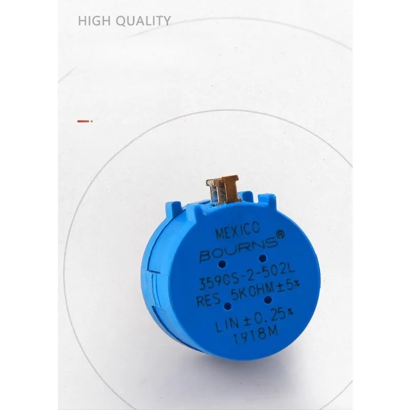 1pcs Precision multi-winding potentiometer 3590s-2-103L502L104L1 K5k10k 100k with knob scale.