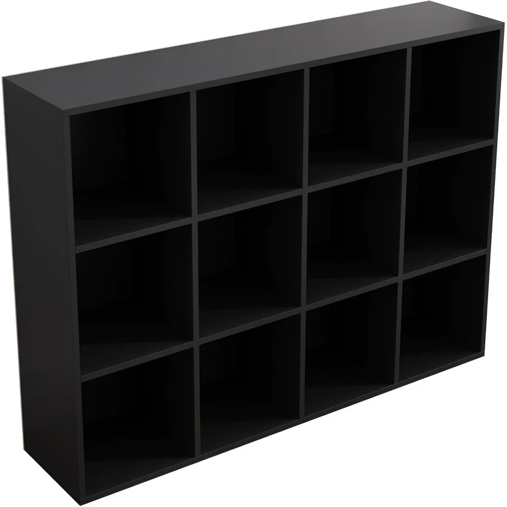 3 Tier Cube Storage Shelf Bookcase Open Book Rack Display Cabinet for Home Office