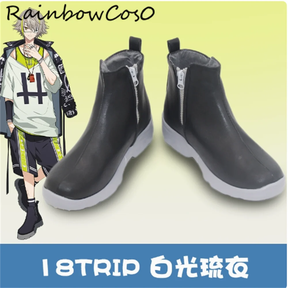 

Shiramitsu Ryui 18TRIP EIGHTEEN TRIP Cosplay Shoes Boots Game Anime Party Halloween RainbowCos0 W4958