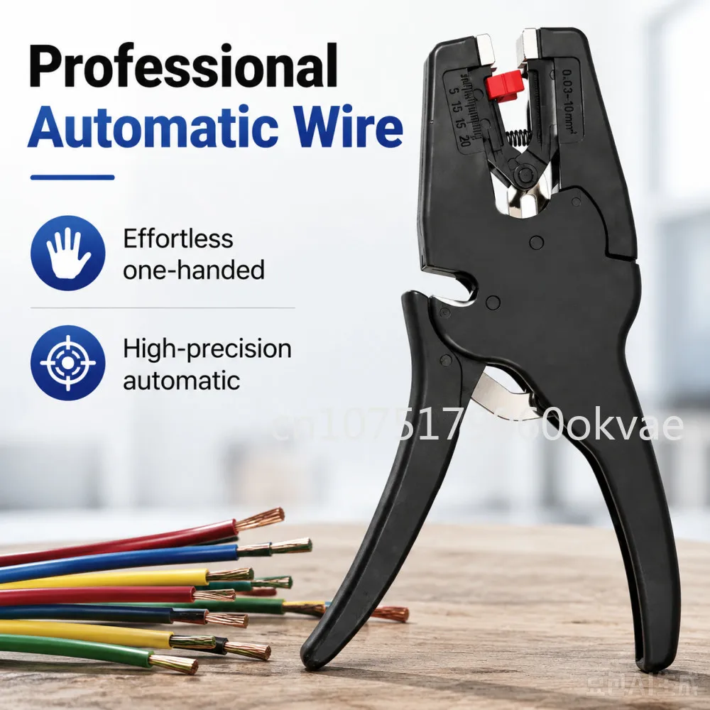 0.03-10mm² Multifunctional Wire Stripping Pliers Automatic Cable Cutter Adjustable Stripper for Electrician Repair Work