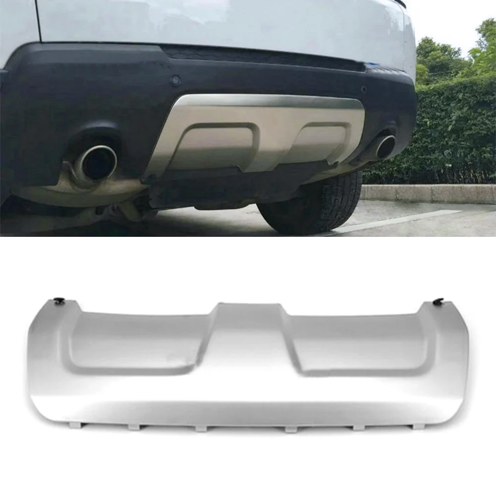 Auto Rear Bumper Skid Plate Trim Protector For Land Rover L494 Range Rover Sport 2014 2015 2016 2017 Silver ABS Car Accessories