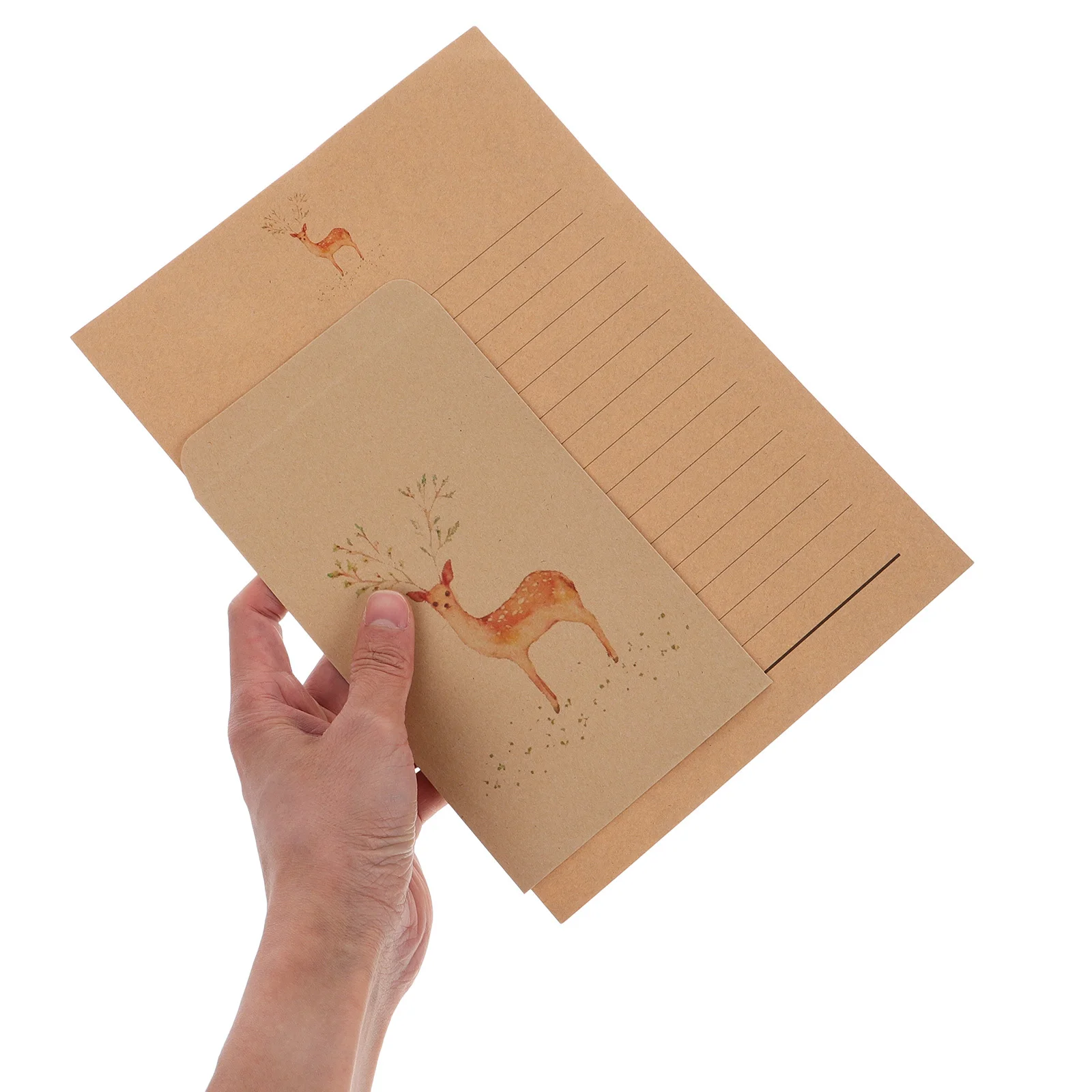 30 قطعة مجموعة أدوات مكتبية من ورق الكرافت مع مغلفات ورق كتابة مبطن عتيق لدعوات الزفاف رسائل حب عطلة