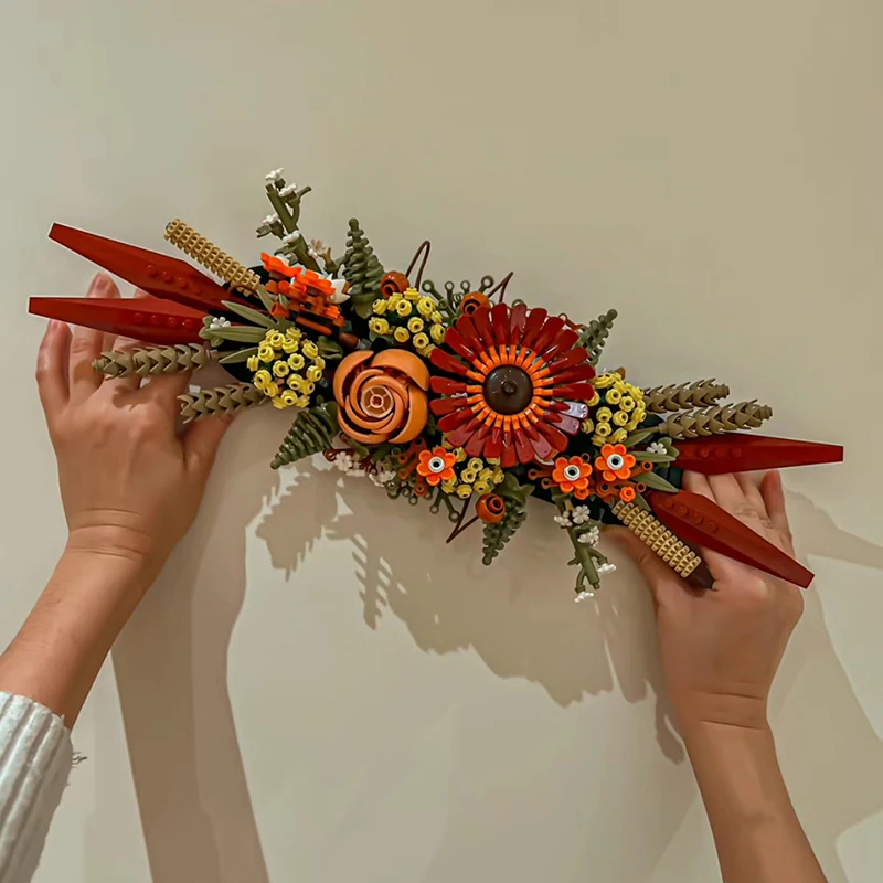 

Цветы, кирпичные блоки, сушеные цветы, центральная часть, Роза и Гербера, строительные блоки, коллекция Набор поделок для детей, игрушка, подарок 10314