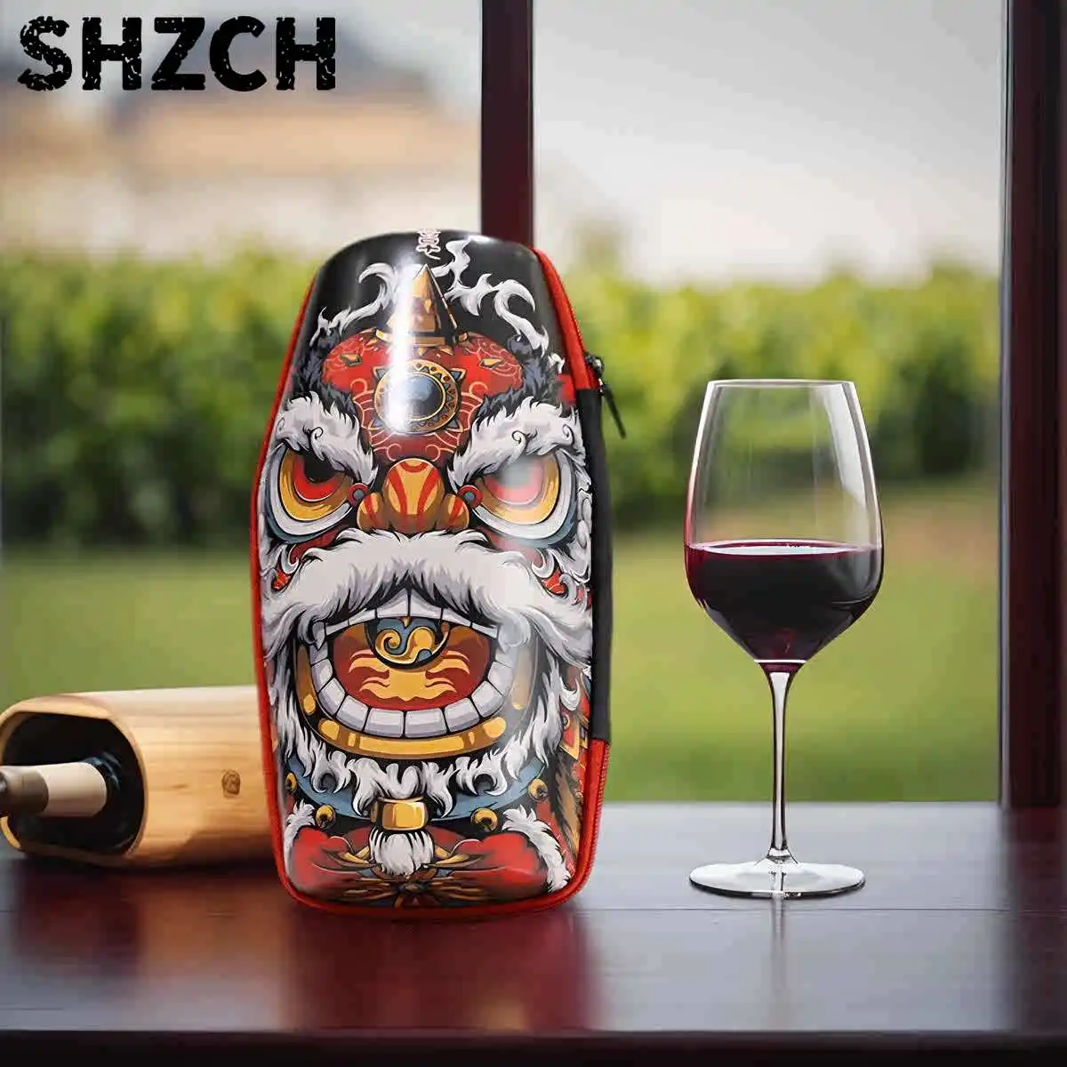 Wine Glass Carrying Case, Portable Shockproof Stemware Carrier, Travel Wine Glass Protector, Outdoor Glassware Storage Bag