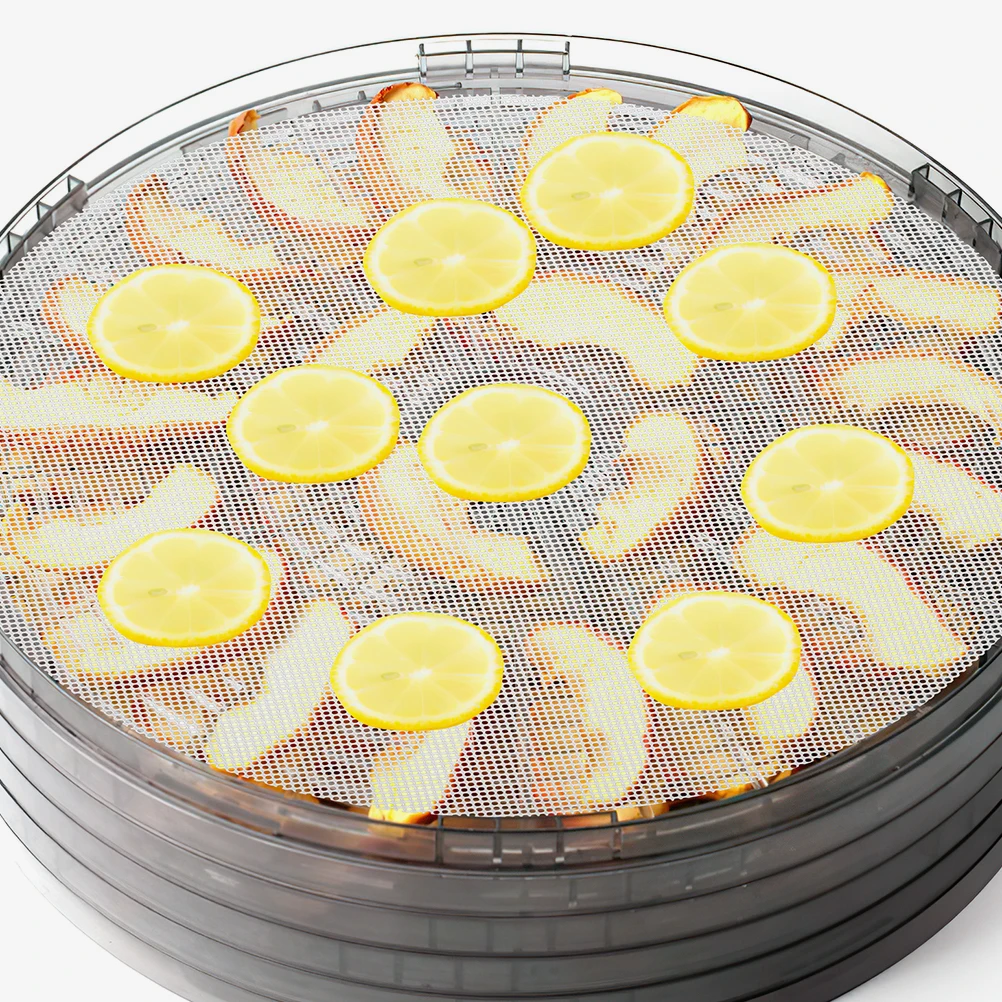 

4pcs Silicone Drying Pad Reusable Food Dehydrator Mats Large Size Non Stick Round Sheets Fruit Vegetable Meat Dryer Liner