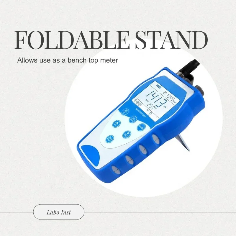NEW Accurate Handheld Conductivity Meter Kit TDS/EC/Salinity/Resistivity Switch Display With Data Logger IP57 For Field Usage
