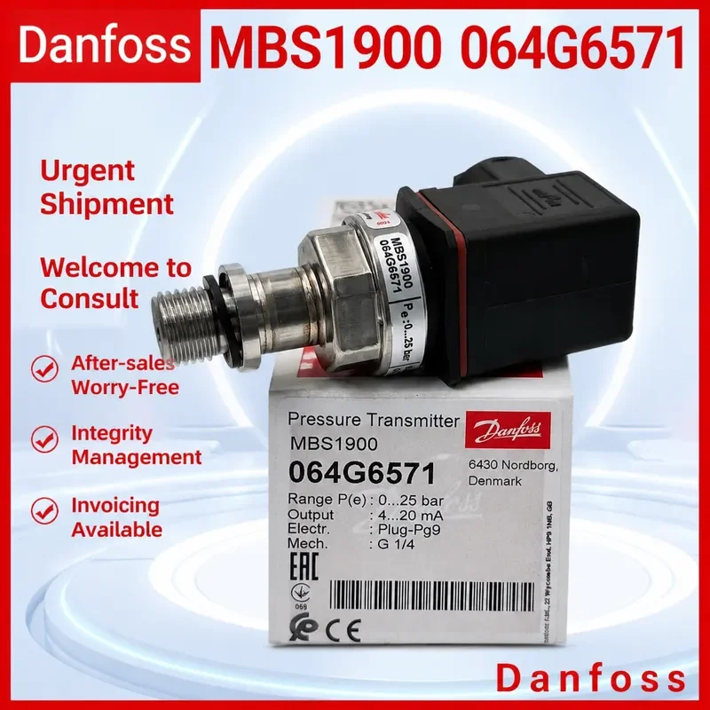 Danfoss MBS1900 Pressure Transmitter 064G6571 064G6524 064G6531 064G6542 064G6592 064G65985 064G6521 064G6522 064G6586  064G6523