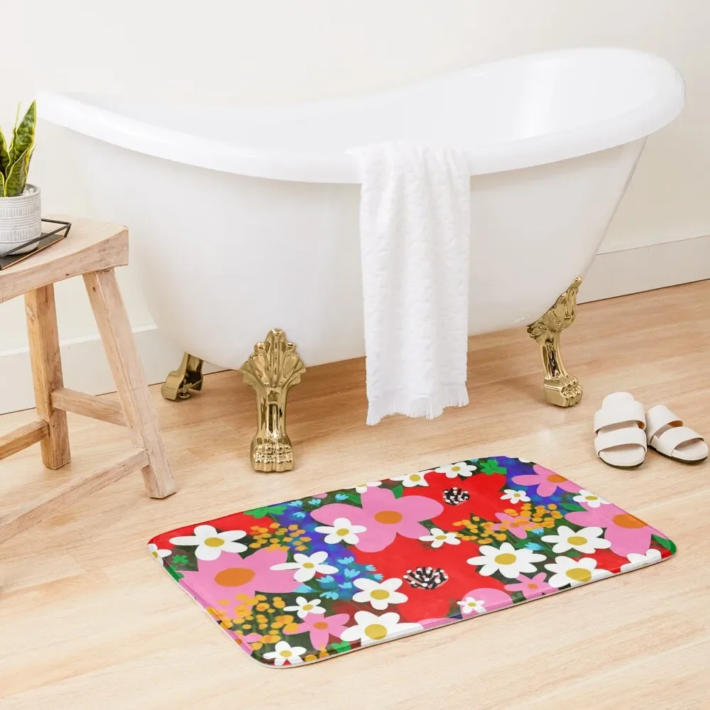 

Flower Power! Bath Mat Floors For Bathroom Toilet Accessories Bathroom Bathroom Items Mat