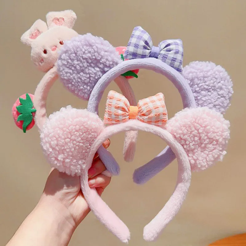 Child Adult Animals Ears Headband Cartoon Rabbit Giraffe Tiger Hairband Cosplay Costume Hair Band Birthday Party Prop Decoration