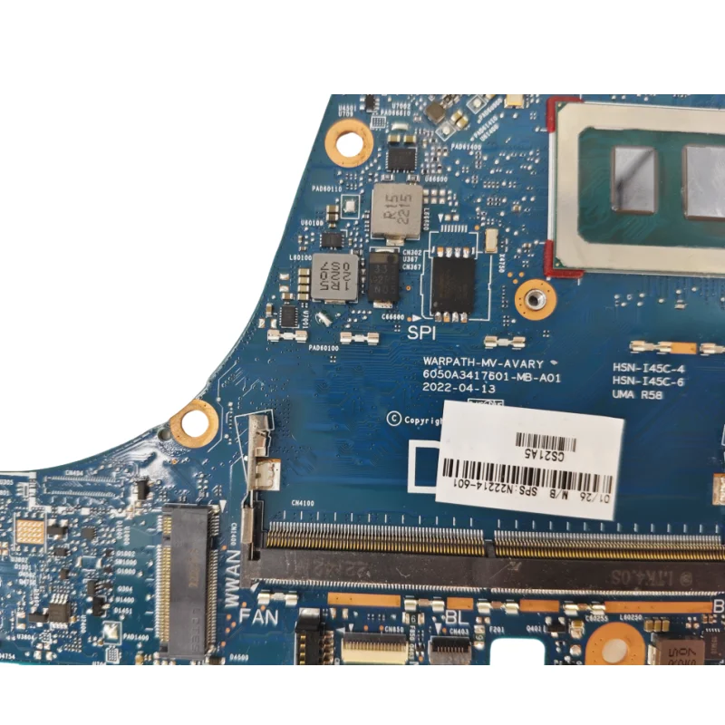 

HSN-I45C For HP Elitebook 840 830 G9 Motherboard CPU i5-1235 SRLFQ i5-1245 SRLW i7-1255 SRLFP ISRLD4 Mainboard 6050A341760