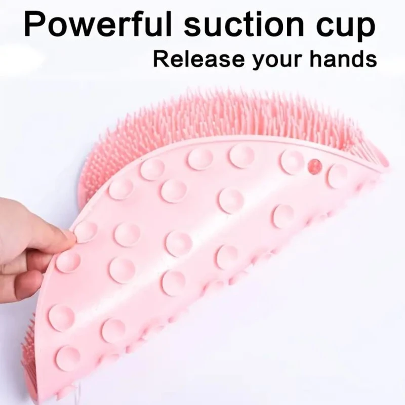 1PC Anti-Slip Pad Bathroom Foot Massage Pad Exfoliating Foot Massager Shower Back Massage Brush Bathroom Suction Cup