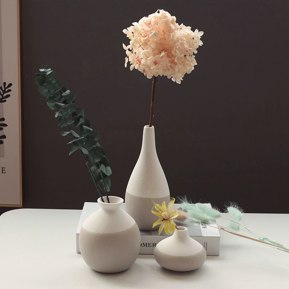 

Ceramic vase advanced sensitive grain fired coarse pottery flower shaper dining room Creative Abstract Desk Nordic Minimalist