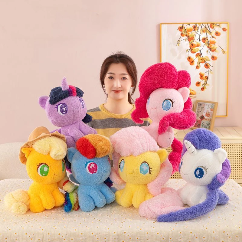 

35cm My Little Pony Unicorns Plush Doll Cute Q Version Stuffed Animal Pillow Soft Toy Gift for Kids Birthday Xmas Present