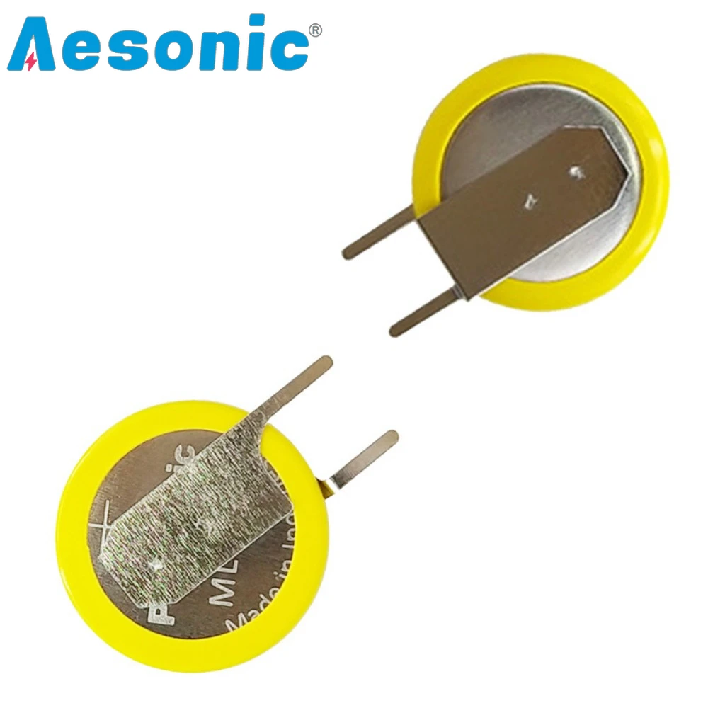 10 pz originale per Panasonic ML1220/FCN 3V batteria ricaricabile con Pin pieghevole negativo attrezzatura Bluetooth attrezzature mediche