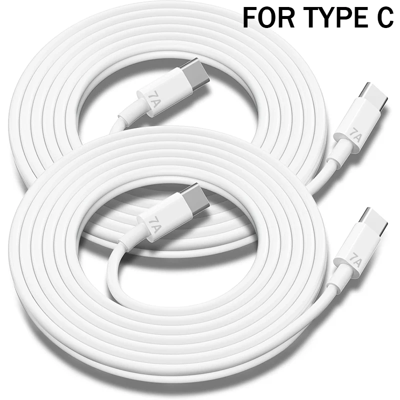 USB C To C High-speed Data Cable For iPhone 15 Samsung Huawei Mi Google 7A Fast Charging Dual Type-C Mobile Phone Charger Cord