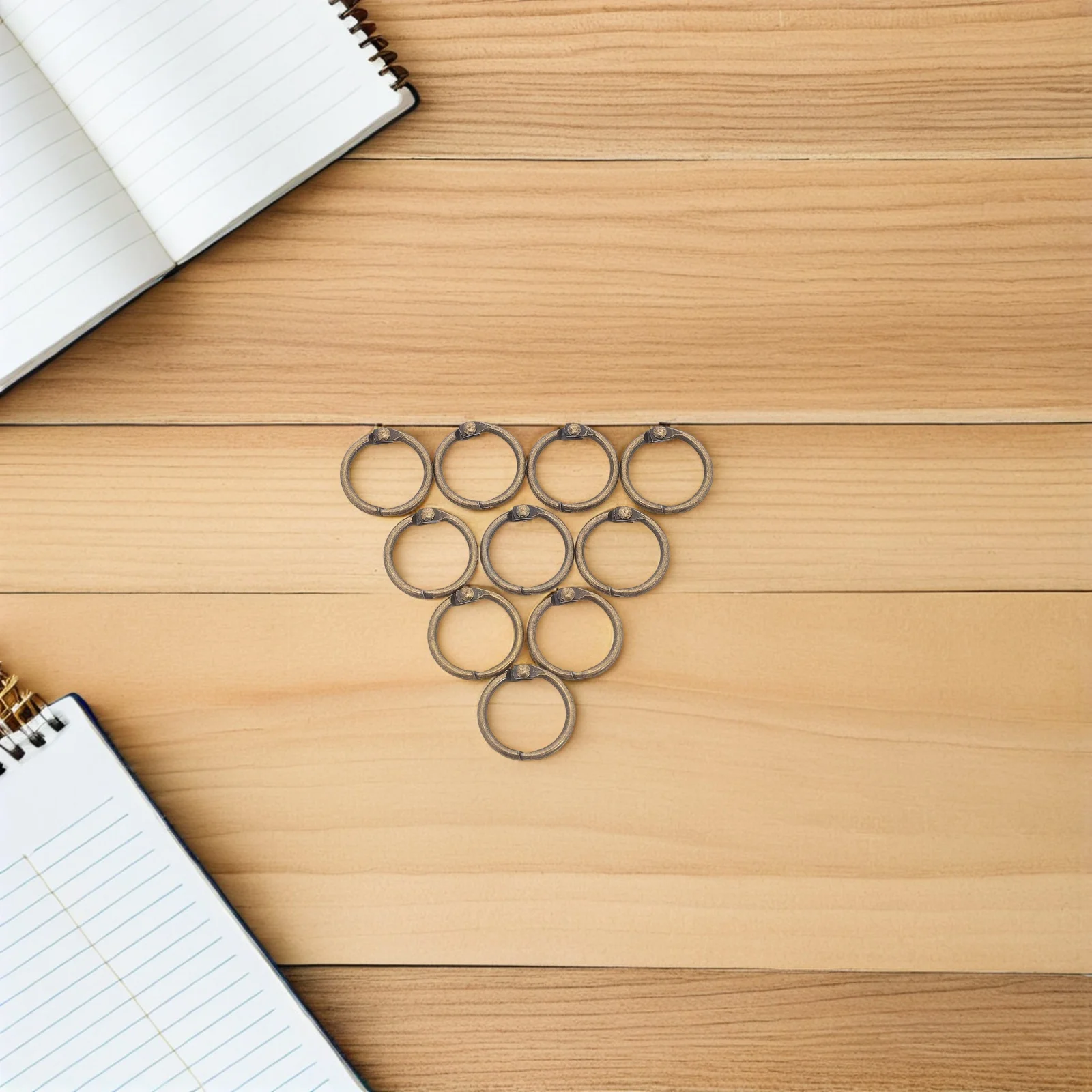 50pcs : Openable Metal Binder Rings For Notebooks Journals Planners Scrapbooks Index Cards Photo Albums Loose Leaf Organization