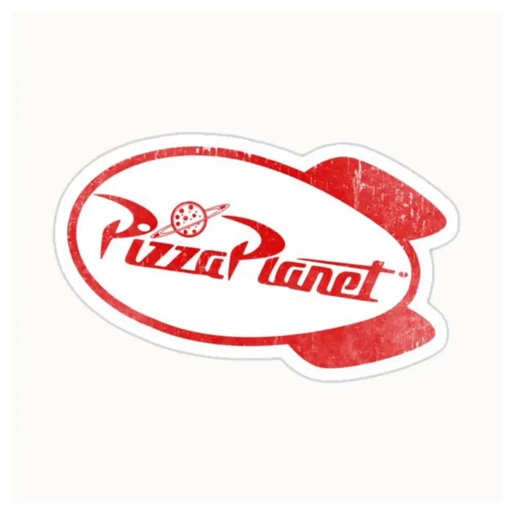 Pizza Planet Waterproof Stickers For Decorating Car Windows Motorcycles And Computers.