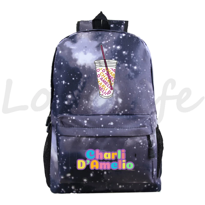 Mochila Charli Damelio Rugzak Vrouwelijke Rugzakken Casual Rugzakken School Book Tassen Voor Tienermeisjes Jongens Rugzak Schooltas