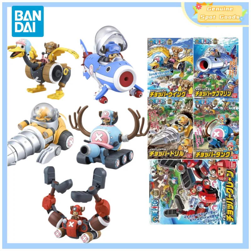 Genuine Bandai ONE PIECE Chopper Combined Robot 2 Assembly Anime Action Figures Model Collectible Gift for Toys Hobbies Kid