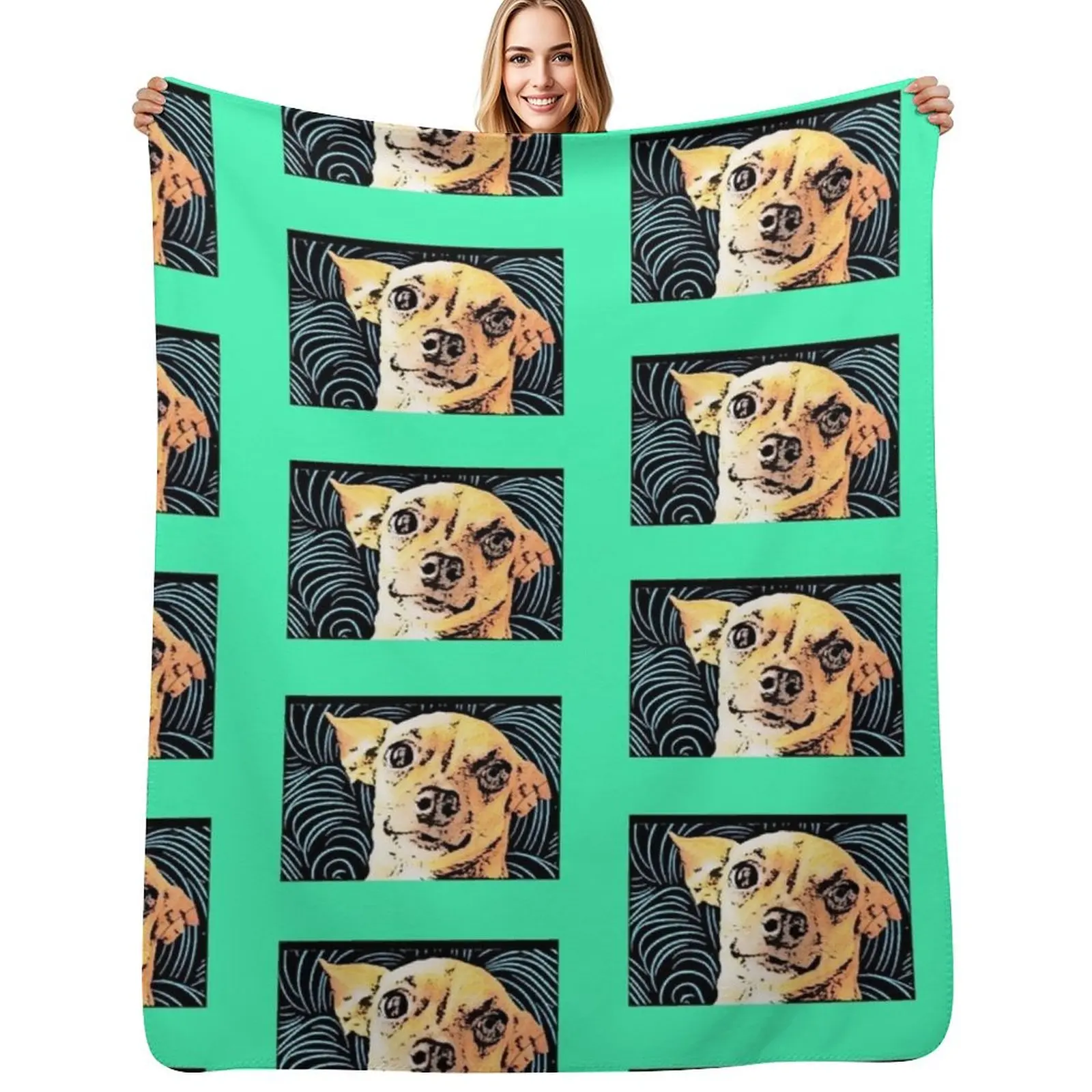 Chiweenie Love Throw Blanket Beach Cute Luxury valentine gift ideas For Decorative Sofa Blankets