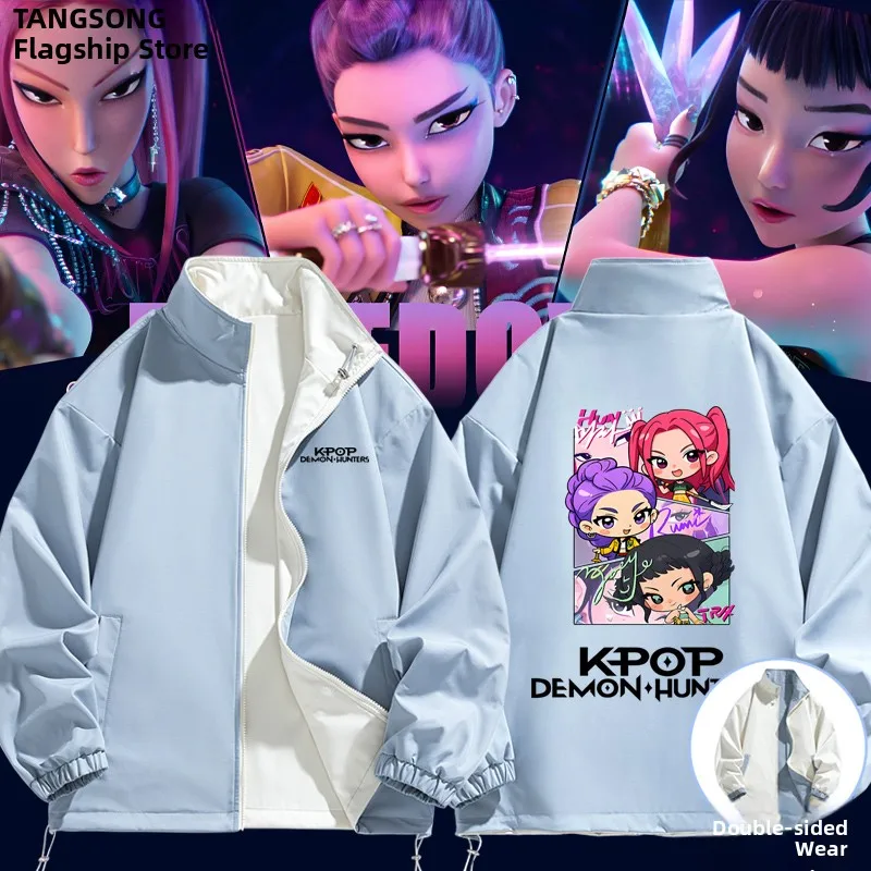 

Двусторонняя свободная куртка K Magic Girl T для подростков и мужчин, повседневная, удобная, из смеси полиэстера и нейлона