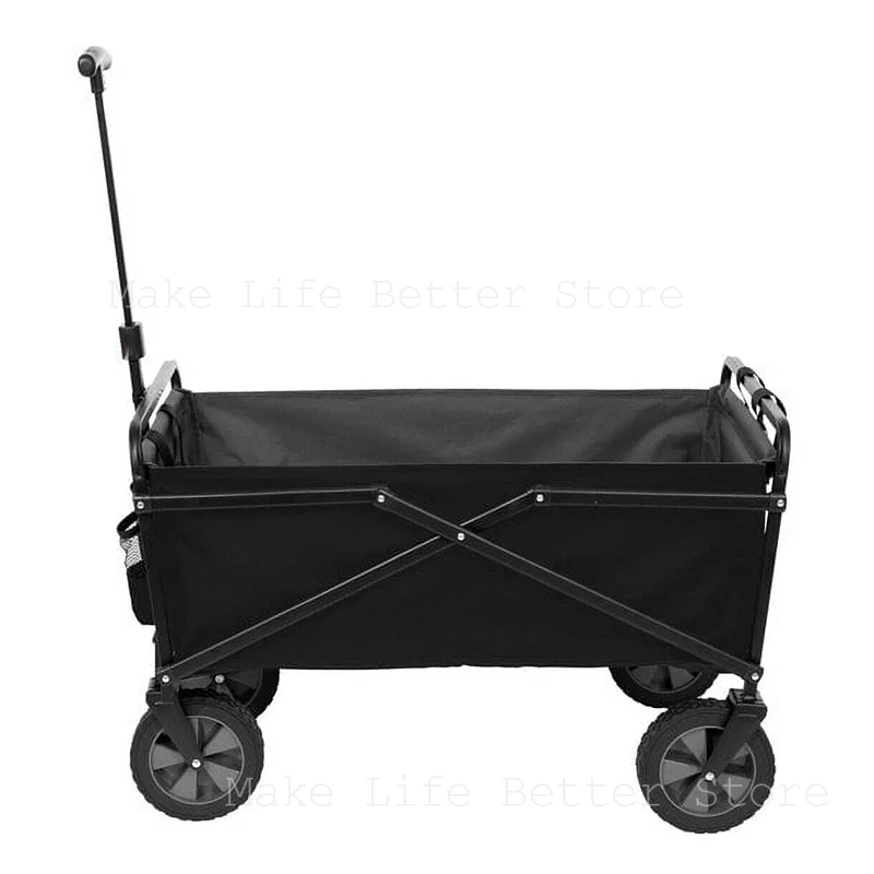 Mini Folding Cart Outdoor Utility Large Capacity Wagon Cart Camping Picnic Trolley Beach Collapse Folding Cart