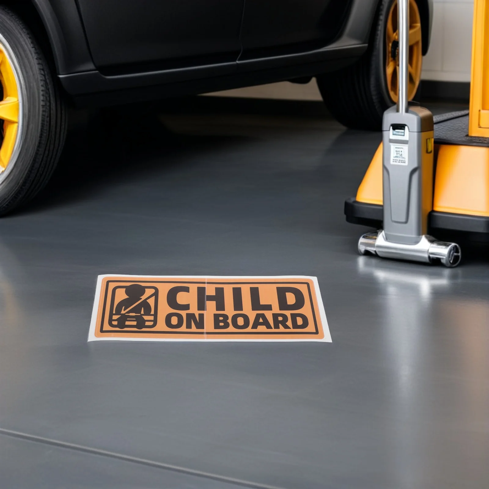 

10 шт., предупреждающие наклейки для автомобиля, ярко-желтые наклейки для детей на борту, водостойкий задний знак безопасности для детей, аксессуары для бампера автомобиля