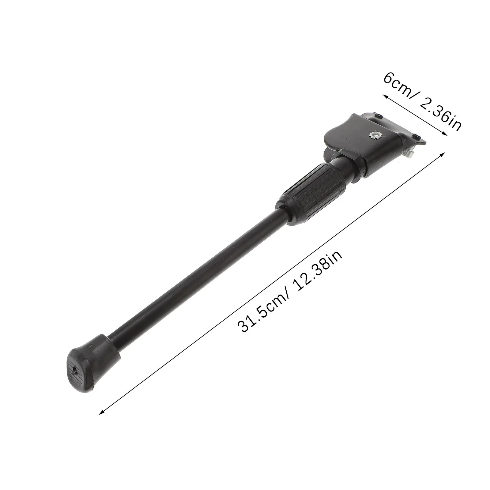 2 Holes Premium Carbon Steel Bike Kickstand Single Side Folding Stand with Non-Slip Design Rear Mount for Mountain view 3