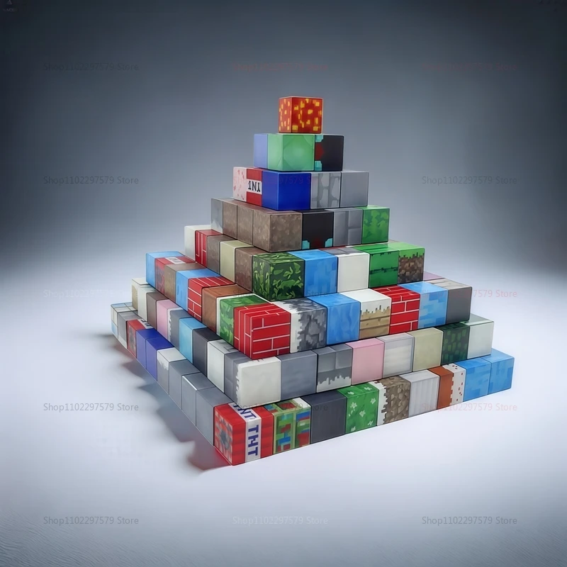 ชุดตัวต่อแม่เหล็ก บล็อกแม่เหล็ก ชุดโลกเหมืองแร่ สำหรับเด็กชาย เด็กหญิง อายุ 3 ปีขึ้นไป ของเล่น DIY แบบจำลอง STEM ของเล่นเสริมพัฒนาการ ของขวัญคริสต์มาส