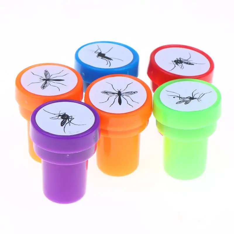 Mosquito Pattern Self Inking Stamps Clear Imprint Assorted Colors For Kids DIY Crafts Scrapbooking Classroom Reward Activities