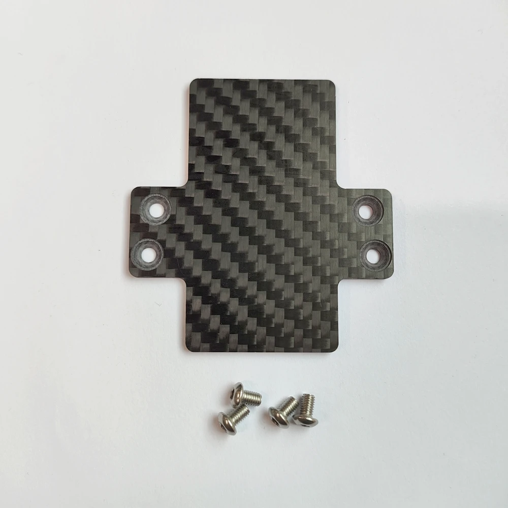 Placa de montaje ESC de fibra de carbono para 1/10 Traxxas Maxx V1 V2 y Wide Maxx para instalación no destructiva Hobbywing max6 max8 xr8plus x8s