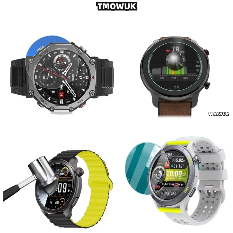 

For Amazfit GTR Cheetah Pro Active Edge Balance 2 Falcon Anti - Scratch Tempered Glass Screen Film HD