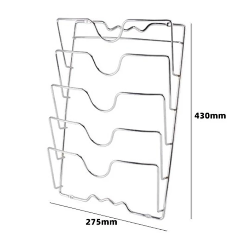RR-Kitchen Accessories Stainless Steel Pot Lid Shelf Kitchen Organizer Pan Cover Lid Rack Stand Holder Dish Rack