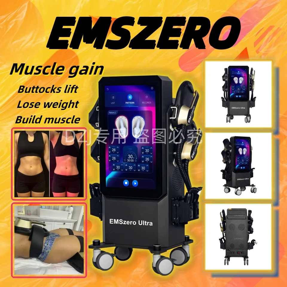 EMSzero Body Sculpt Muscle Machine 6500W High Power Weight Loss Electromagnetic Slimming EMSzero Pelvic Cushion