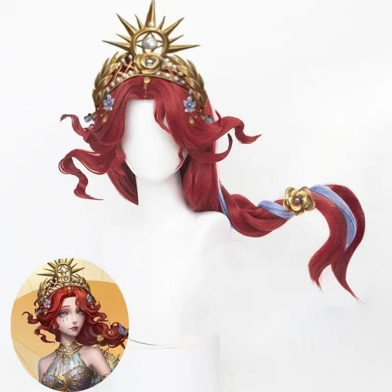 

Game Identity V Grace Naiad Cosplay Hunter Wig with Rose net Halloween Party Play Glory lies behind the tears Outfit