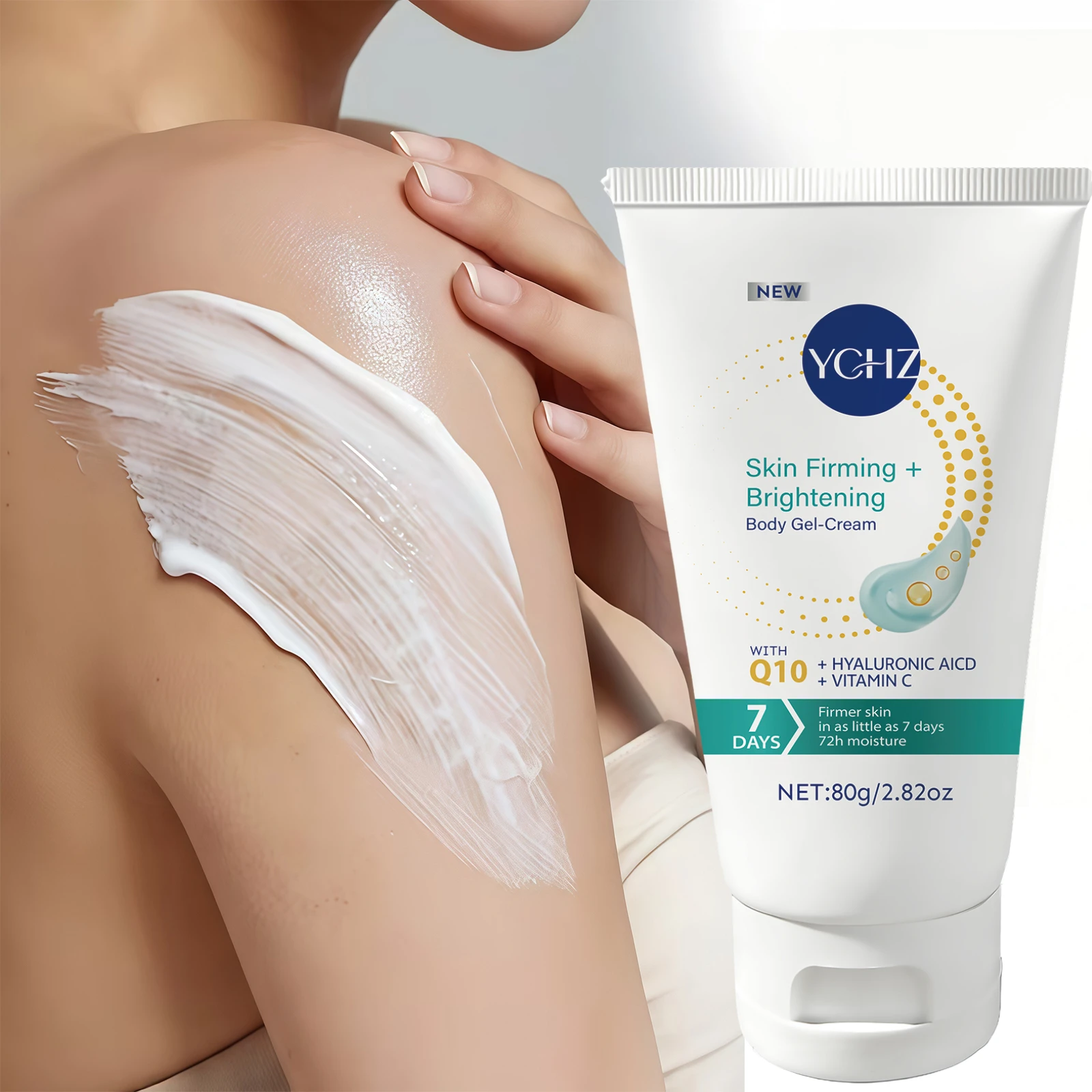 Firming Cream, Brightening Cream, Contains Q10, Retinol, Vitamin C, Collagen, and Hyaluronic Acid. Deeply Moisturizes the Skin, Tightens, Lifts, and Smoothes It, Suitable for Men and Women to Use on Arms, Abdomen, and the Entire Body.