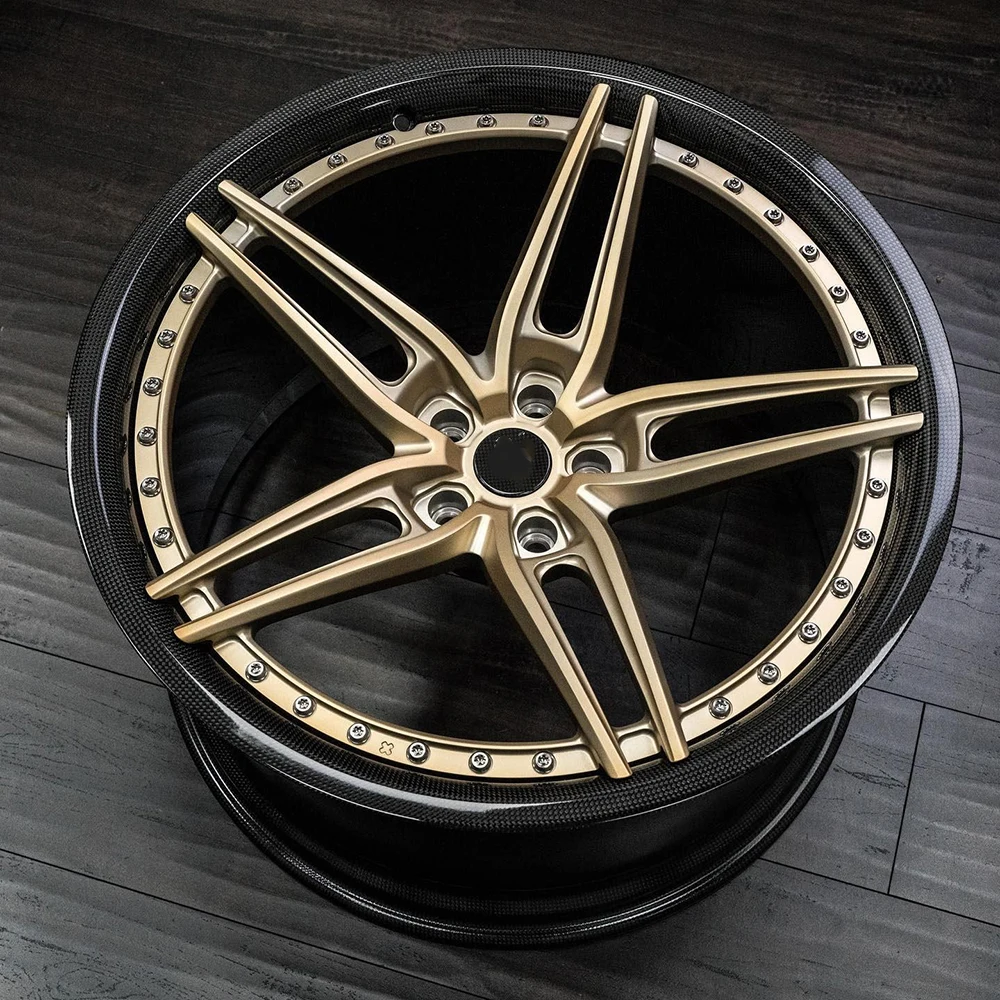 Carbon Fiber Barrel with Lip 20*10J 5x112 Car Forged Alloy Wheels