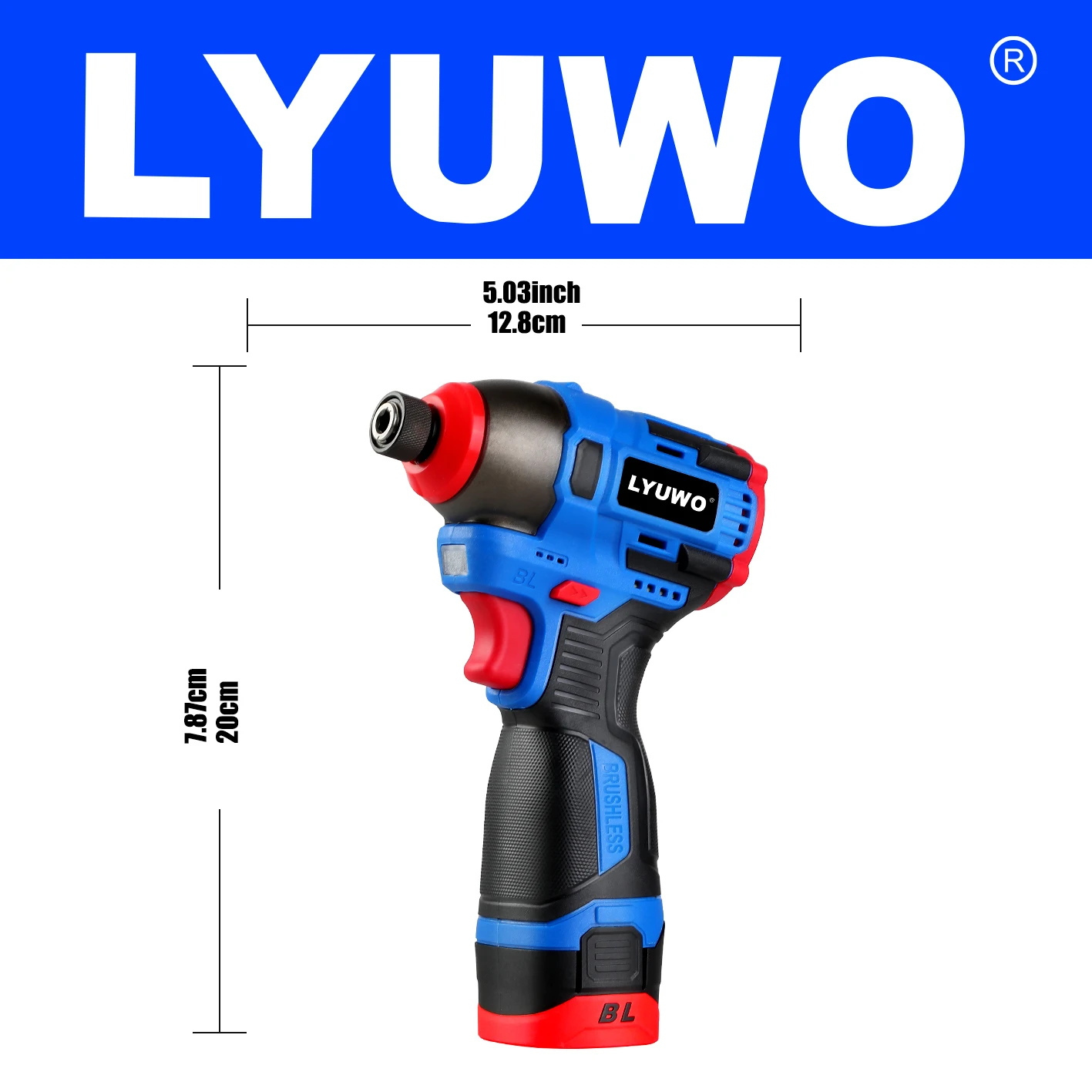 LYUWO 16.8VMultifunctional Screwdriver, Fast Insertion Three Speed Electric Screwdriver, And Woodworking Charging Drill Dual-Use