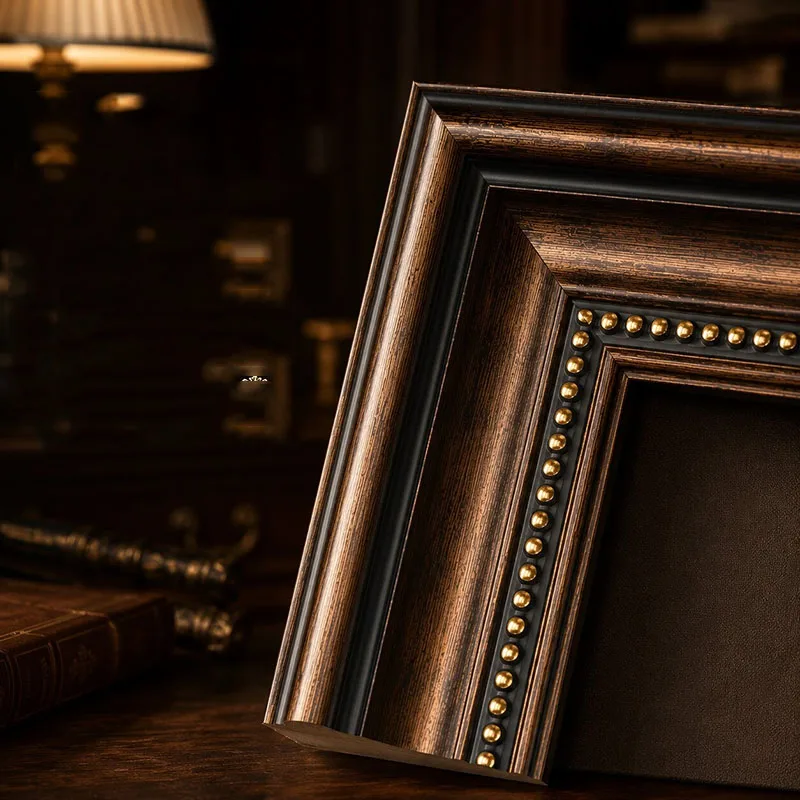 New Arrival European Style Oil Painting Frame 30 40 50 60cm Standard Size Acrylic Mirror Frame Molding Ready to Hang Wall Art