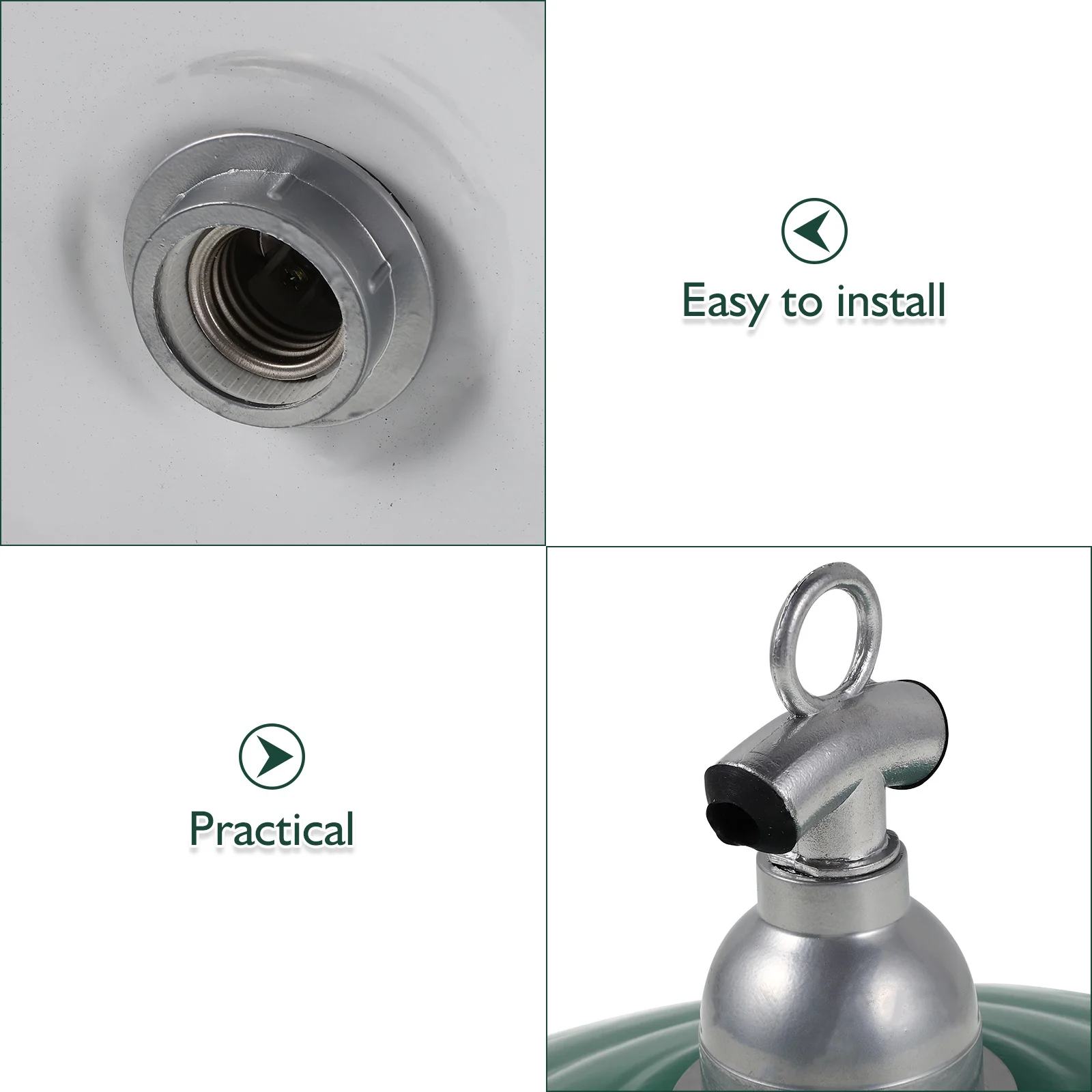 30 سنتيمتر جولة خمر غطاء مصباح مينا ريفي مقاوم للماء في الهواء الطلق غطاء خفيف لحديقة الشرفة فناء استبدال قلادة #2