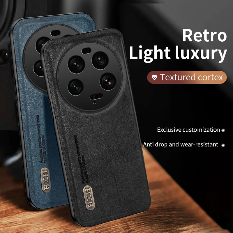 Étui rétro en cuir PU, plaque métallique intégrée sur aimant, support de voiture, housse antichoc pour Xiaomi 13 Ultra 13Ultrao