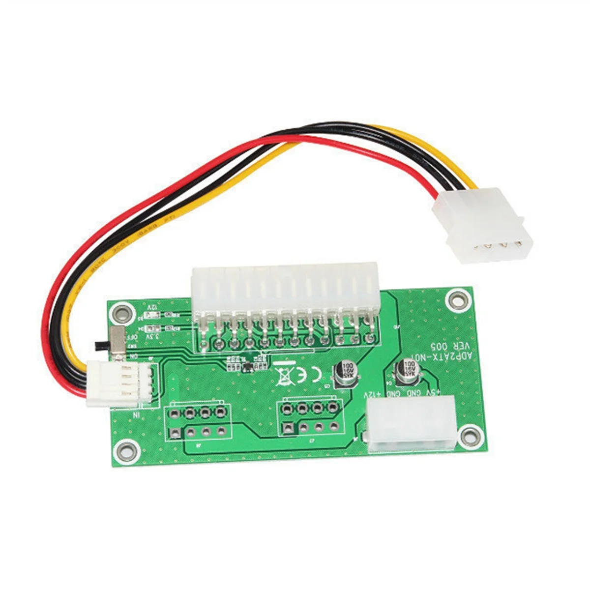 N33R_Dual PSU Riser Card 24PIN to 4PIN Power Supply Starter Board