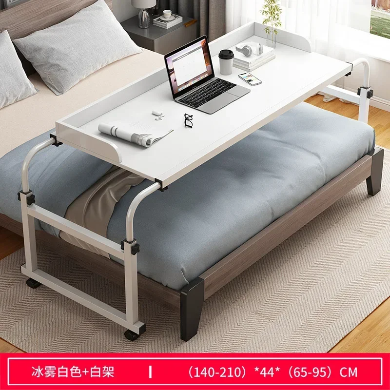 Modern Length& Height Adjustable Rolling Table Computer Desk Home Office Writing Desk Notebook Table Top Desk Bed Across The Bed
