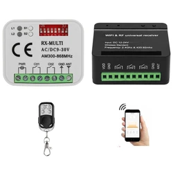 Interruttore del Controller del ricevitore del telecomando della porta del Garage universale Wifi per trasmettitore 433 868 MHz RX Multi frequenza 300-900Mhz